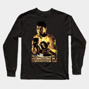 Muhammad Ali - Engraving Style Long Sleeve T-Shirt